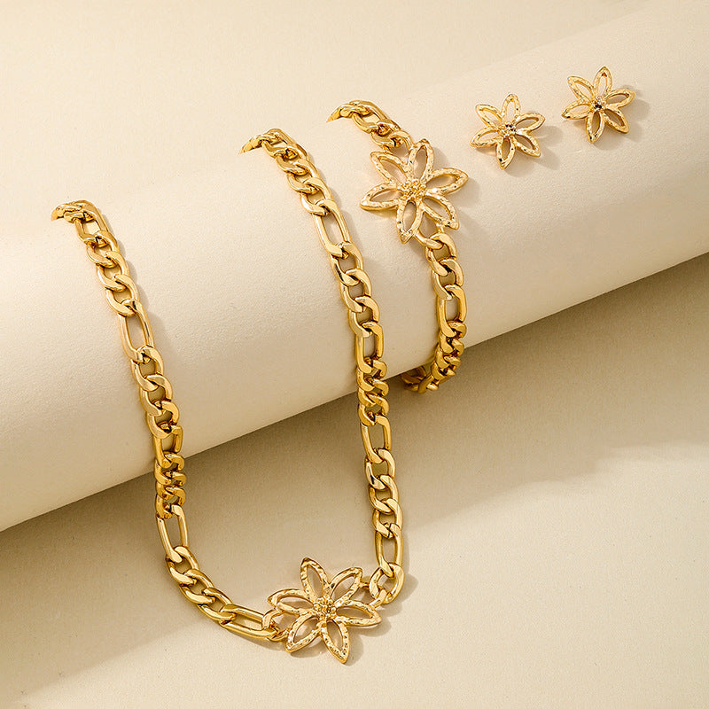 Elegant Metal Chain Jewelry Set for Women by Planderful