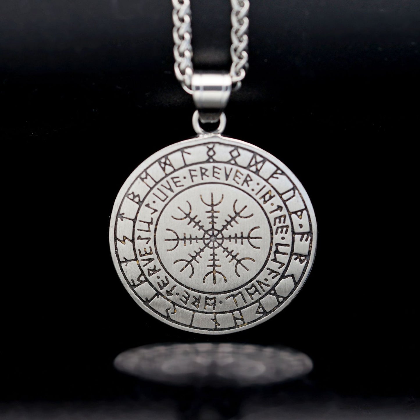 Steel Necklace Vintage Viking Axe Pendant For Men Norse Mythology Jewelry Planderful