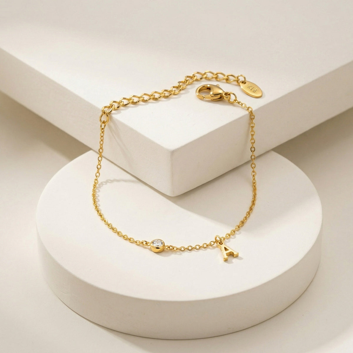 Cross Zircon Stainless Steel Bracelet