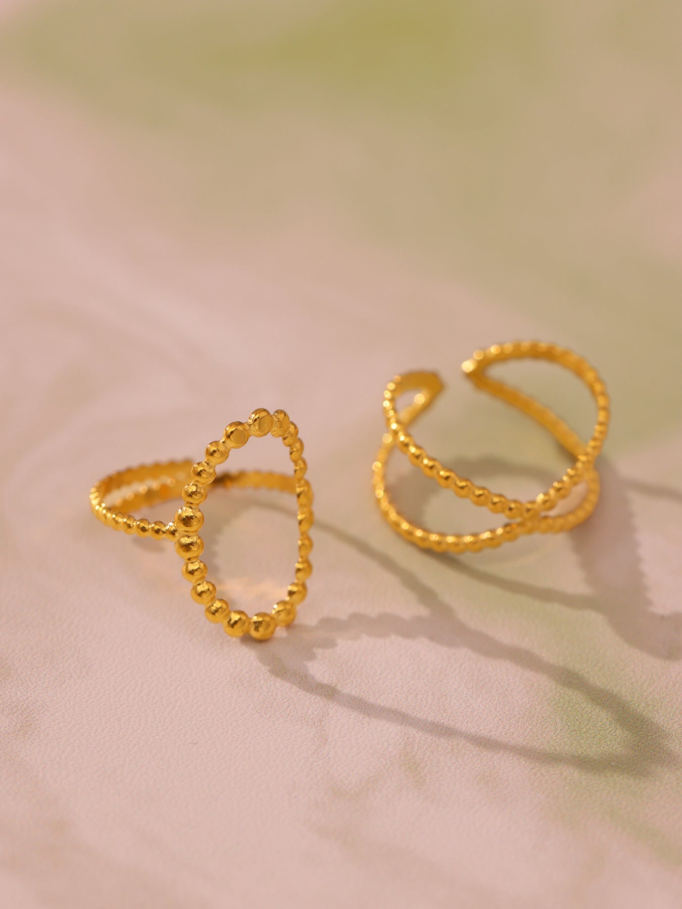 Planderful Geometric Stylish Ring 18K Gold Plated For Women