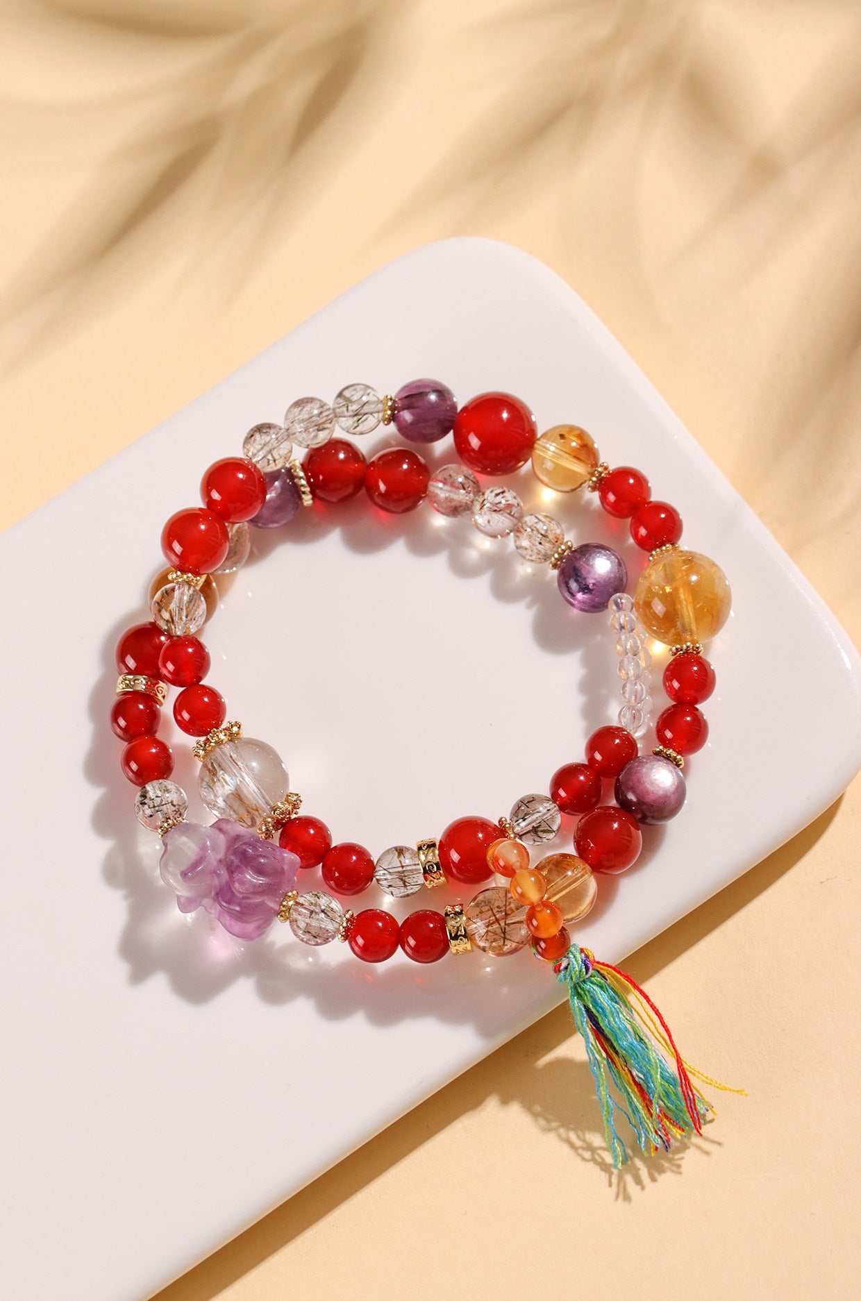 Planderful Fortune's Favor Bracelet – Unique Crystal and Tiger Eye Design