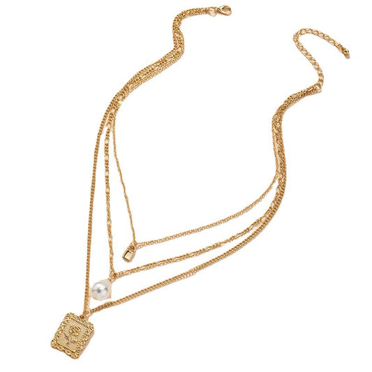 European and American Wholesale: Vienna Verve Rose Necklace with Cross-Border Fashion Neck Decoration