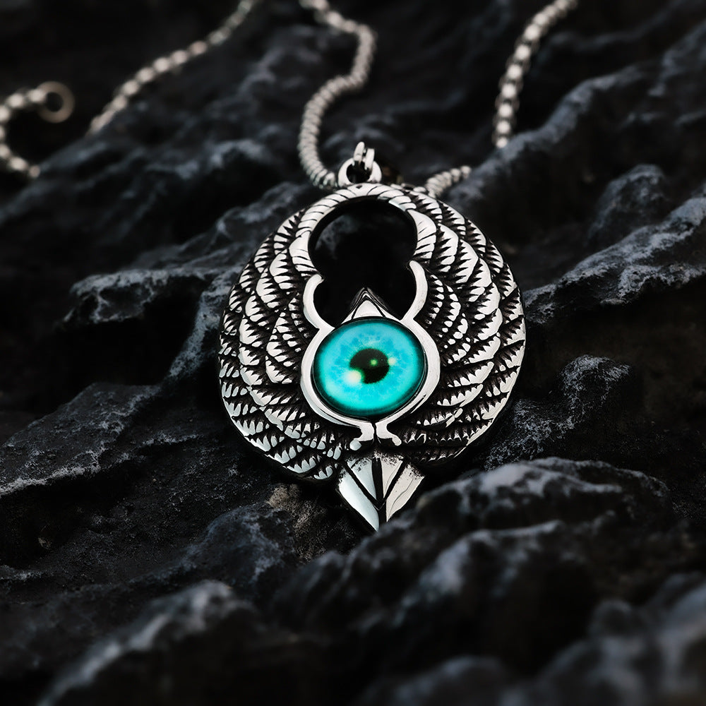 Vintage Stainless Steel Men's Pendant Personalized Eagle Necklace