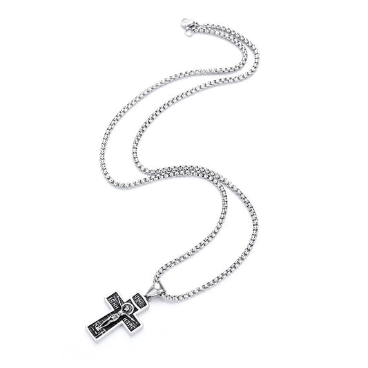 Cross Premium Stainless Steel Men's Pendant Necklace