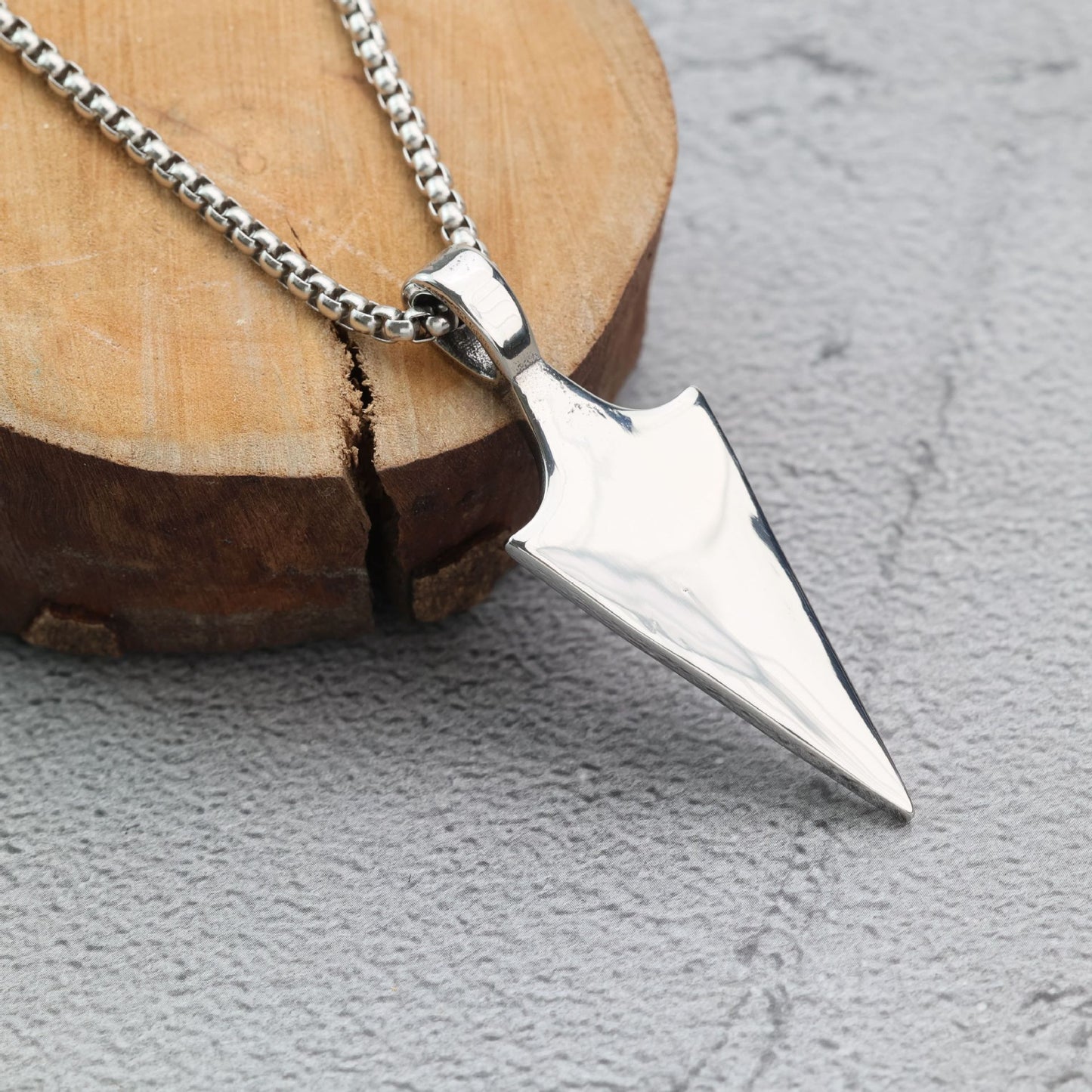 Planderful Nordic Retro Stainless Steel Viking Pendant For Men Single Sided Luhn Text Pendant