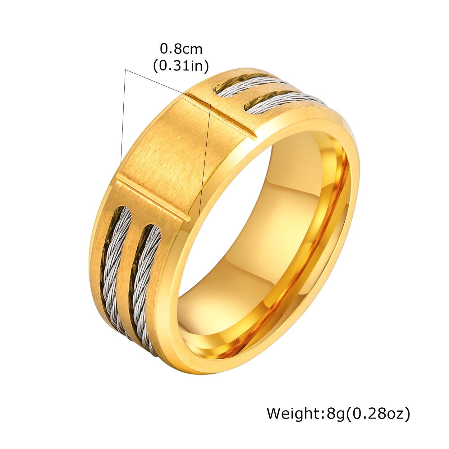 9mm Stainless Steel Ring For Men Everyday Genie Jewelry