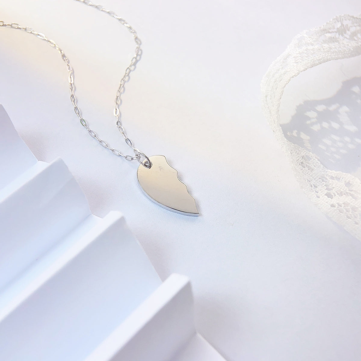 Heart Love 925 Sterling Silver Pendant Necklace