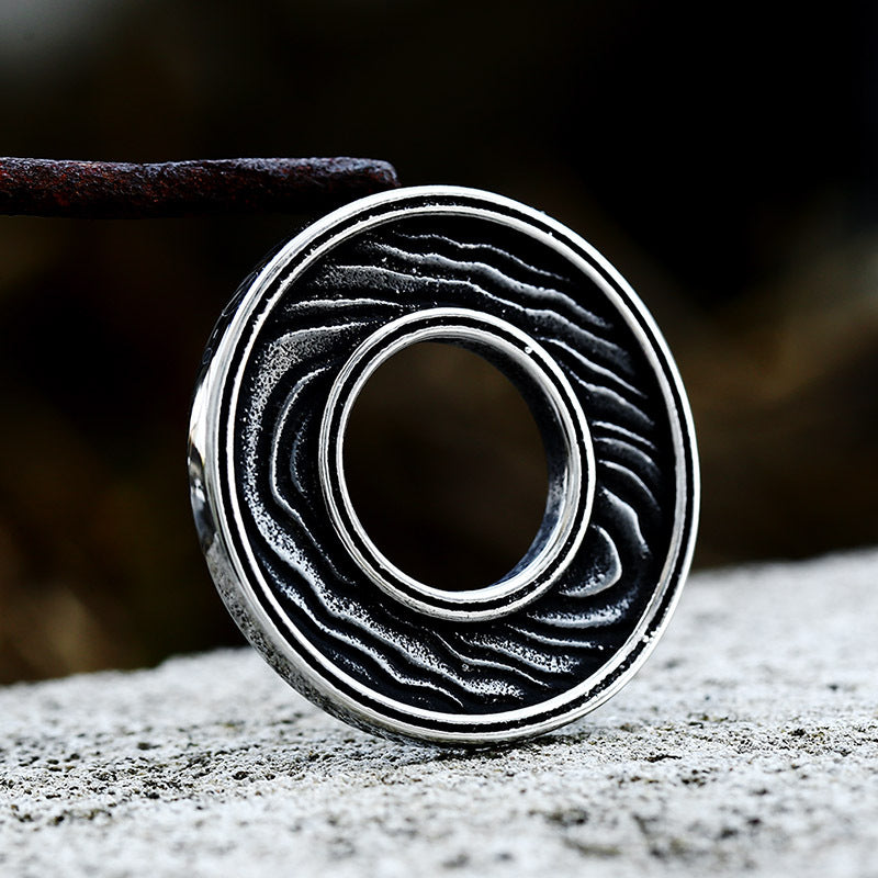Viking Rune-Inspired Stainless Steel Pendant for Men - Wholesale Titanium Steel Jewelry