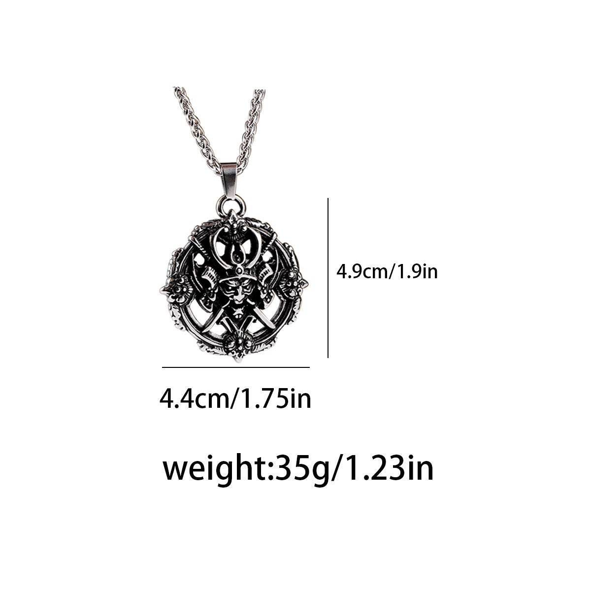 Darth Vader Cast Men's Necklace Pendant – Disco Punk Stainless Steel Pendant
