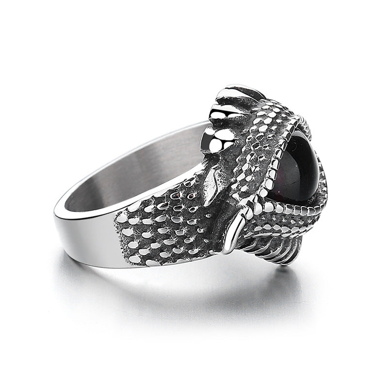 Steel Ring – Statement Retro Titanium Ring