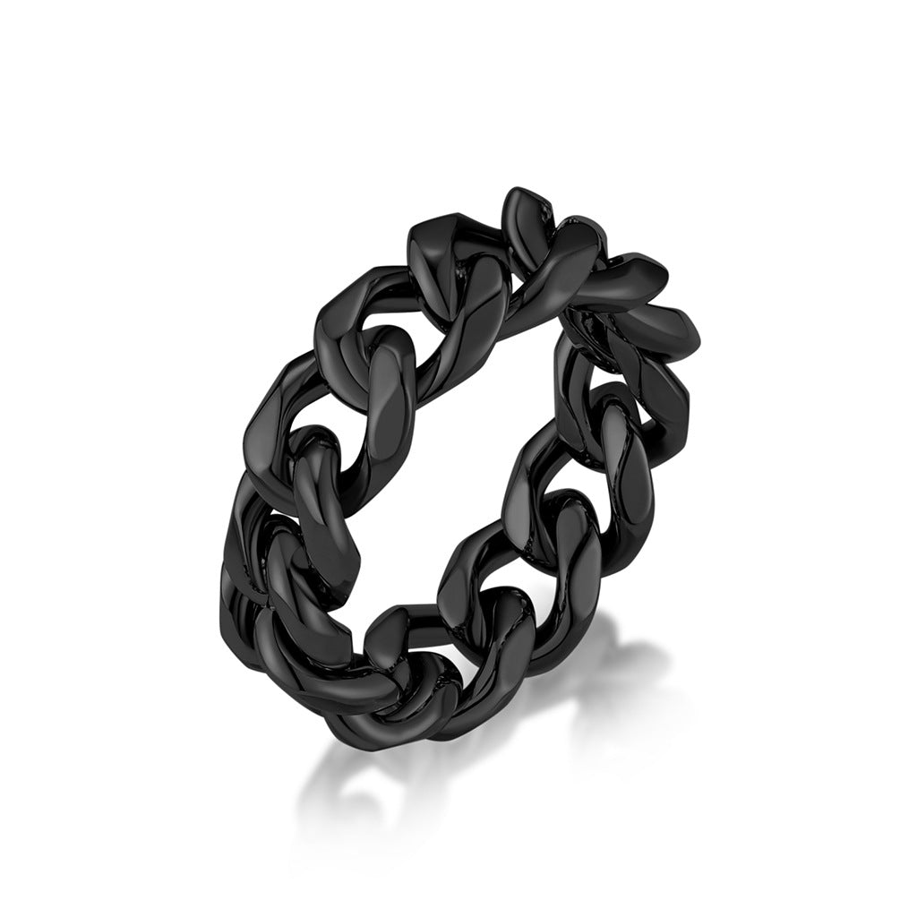 European And American High-End Stainless Steel Chain Ring