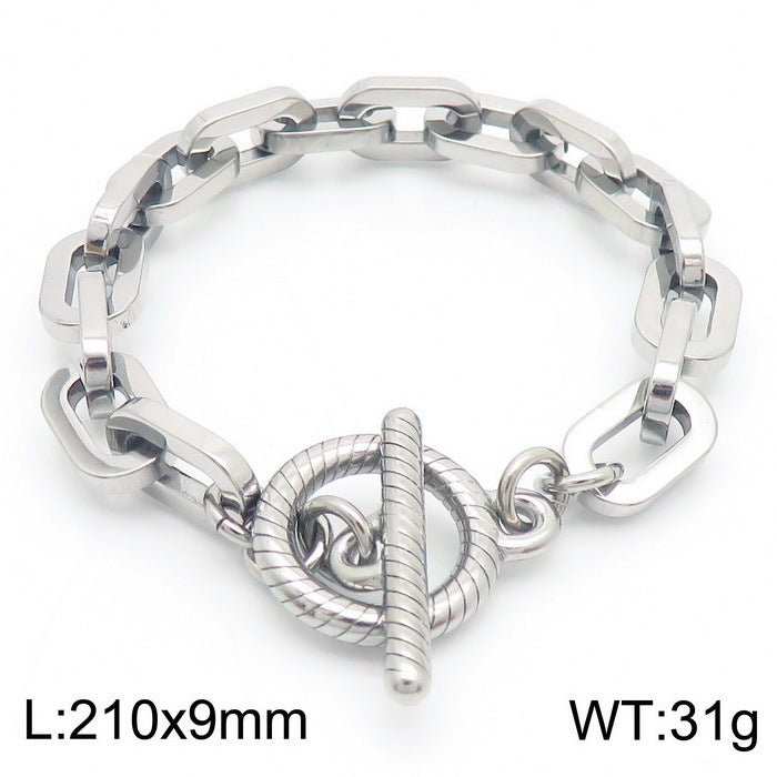 Planderful Titanium Steel Durable Skull Bracelet For Men