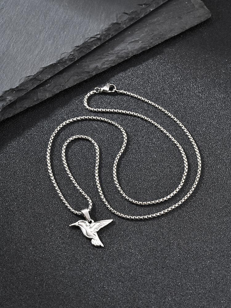 Hummingbird Stainless Steel Pendant