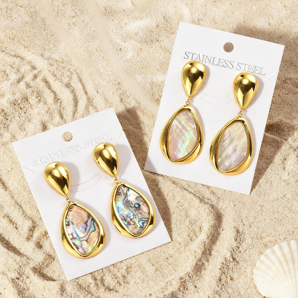 Modern Stainless Steel Earrings — Multiple Styles