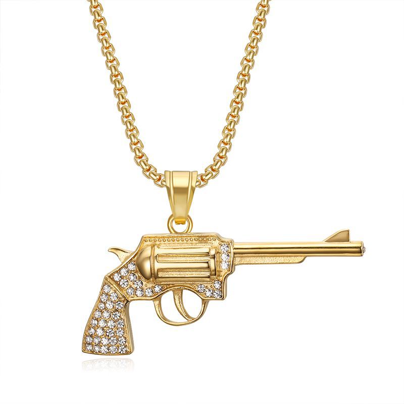 Steel Necklace – Statement Hip Hop Pendant Necklace