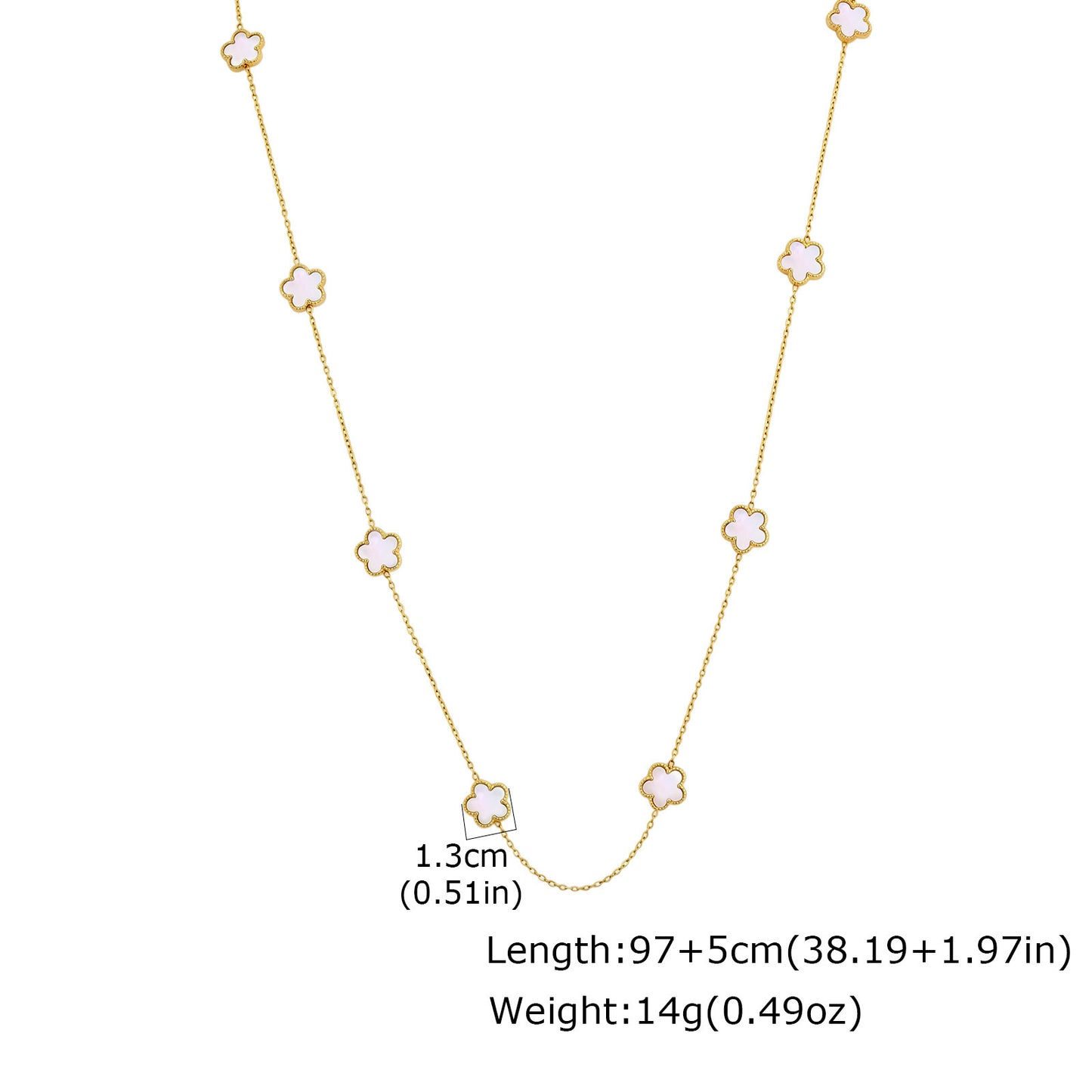 Sugar Cube Dopamine Super Flash Necklace Titanium Steel Water Droplet Geometric Design