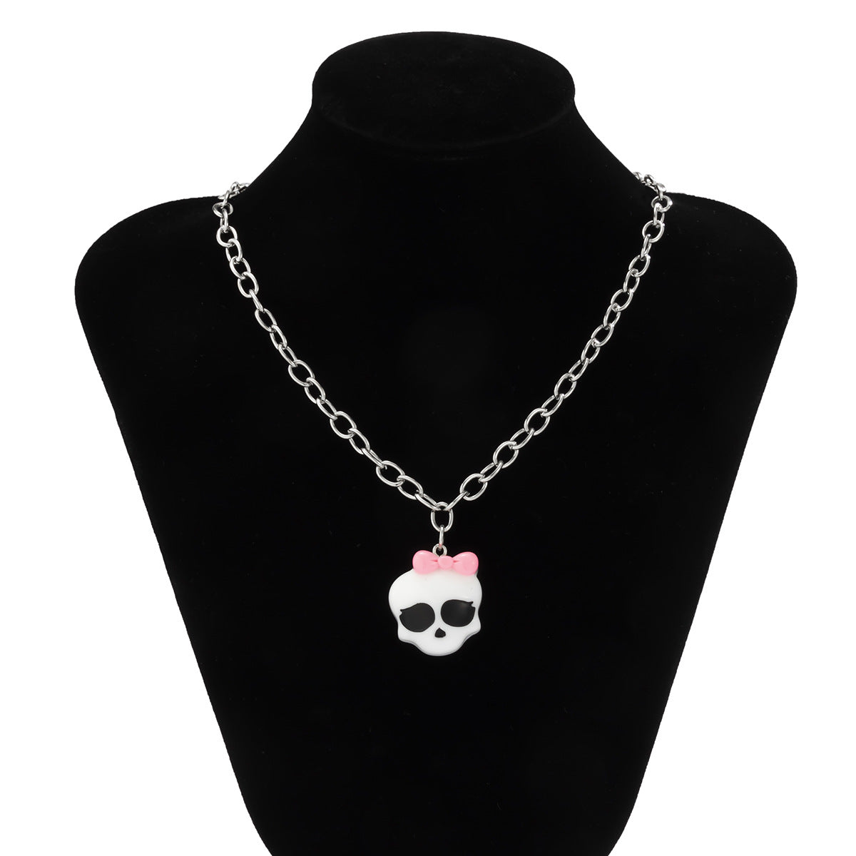 Planderful 3D Acrylic Alien Necklace For Halloween Fans Bold Statement Pendant Trendy Gift