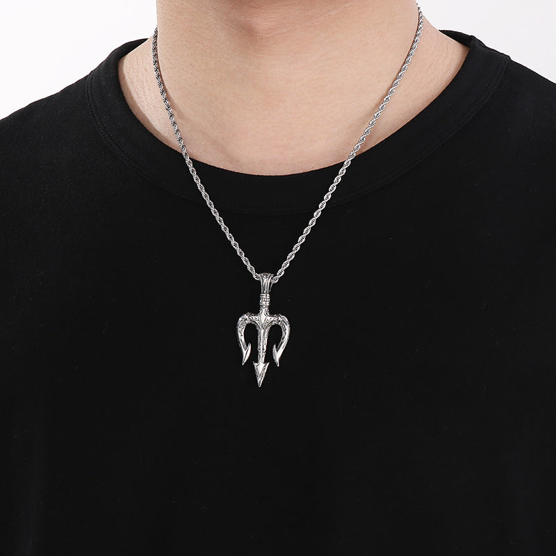 Planderful Norse Eye Of Horus Necklace Titanium For Men Bold