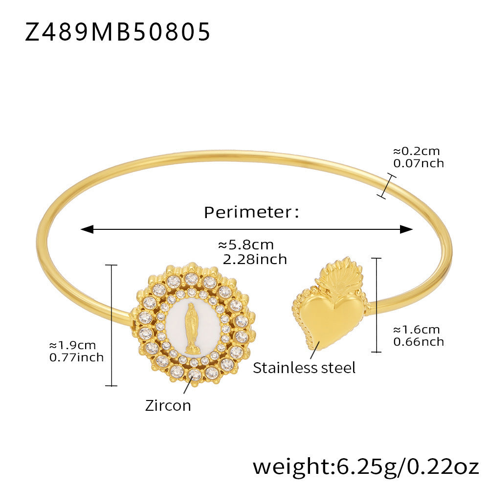 Planderful Everyday Light Luxury Zircon Geometric Bracelet