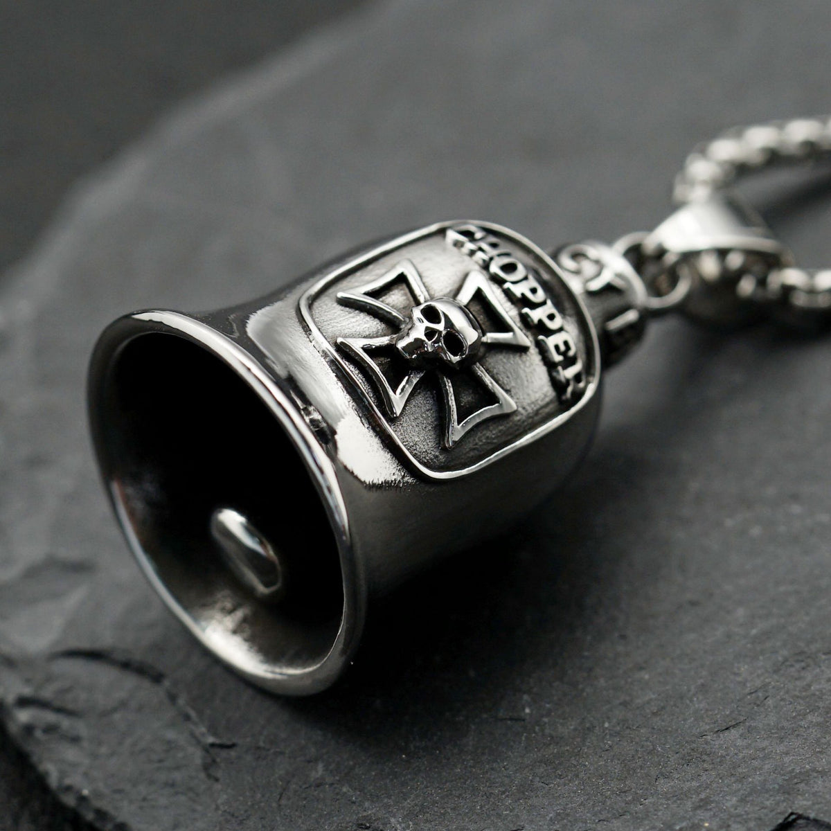 Punk Skull Cross Pendant Necklace