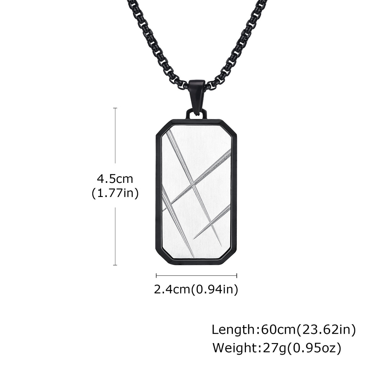 Geometric Stainless Steel Necklace for Men