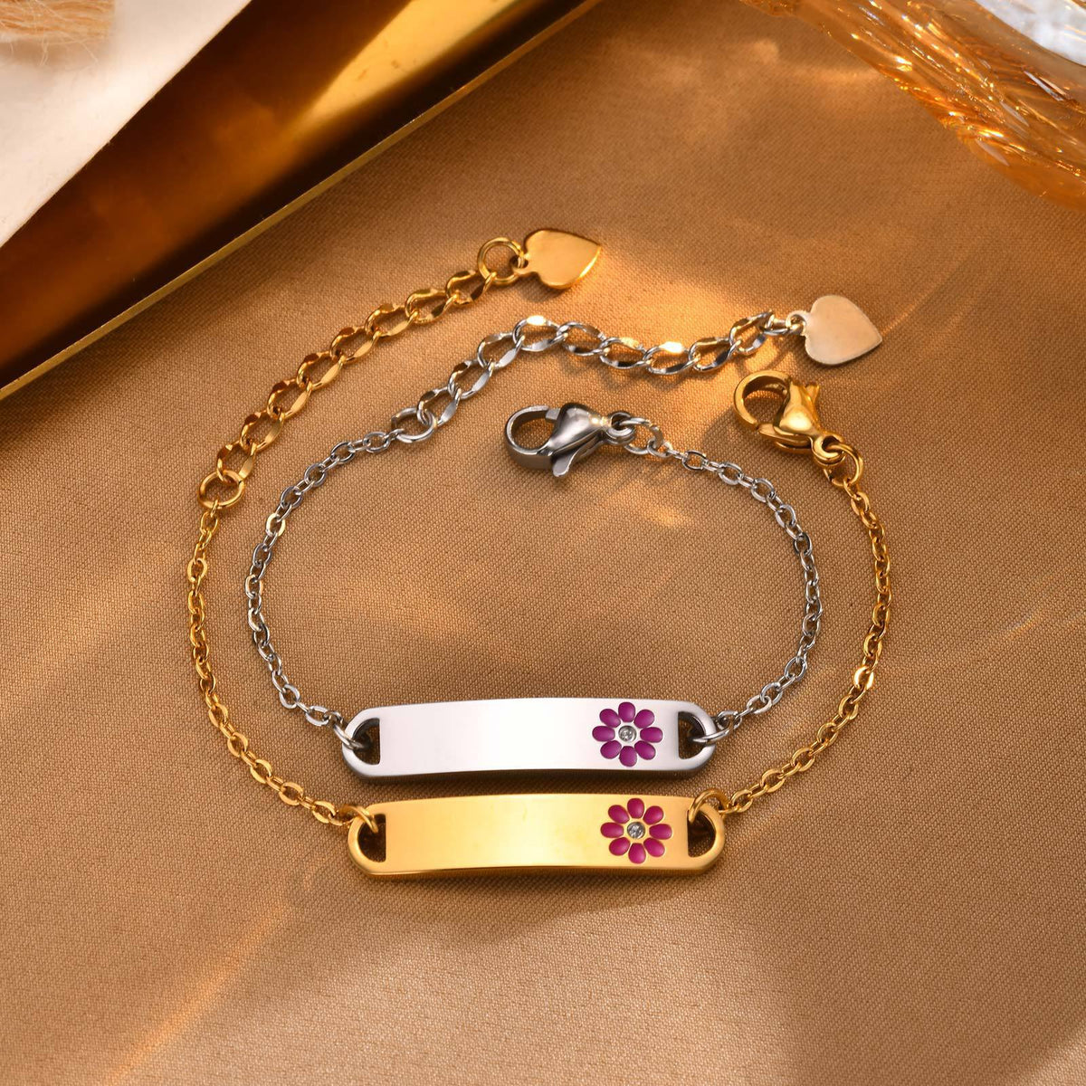 Flower Stainless Steel Bracelet