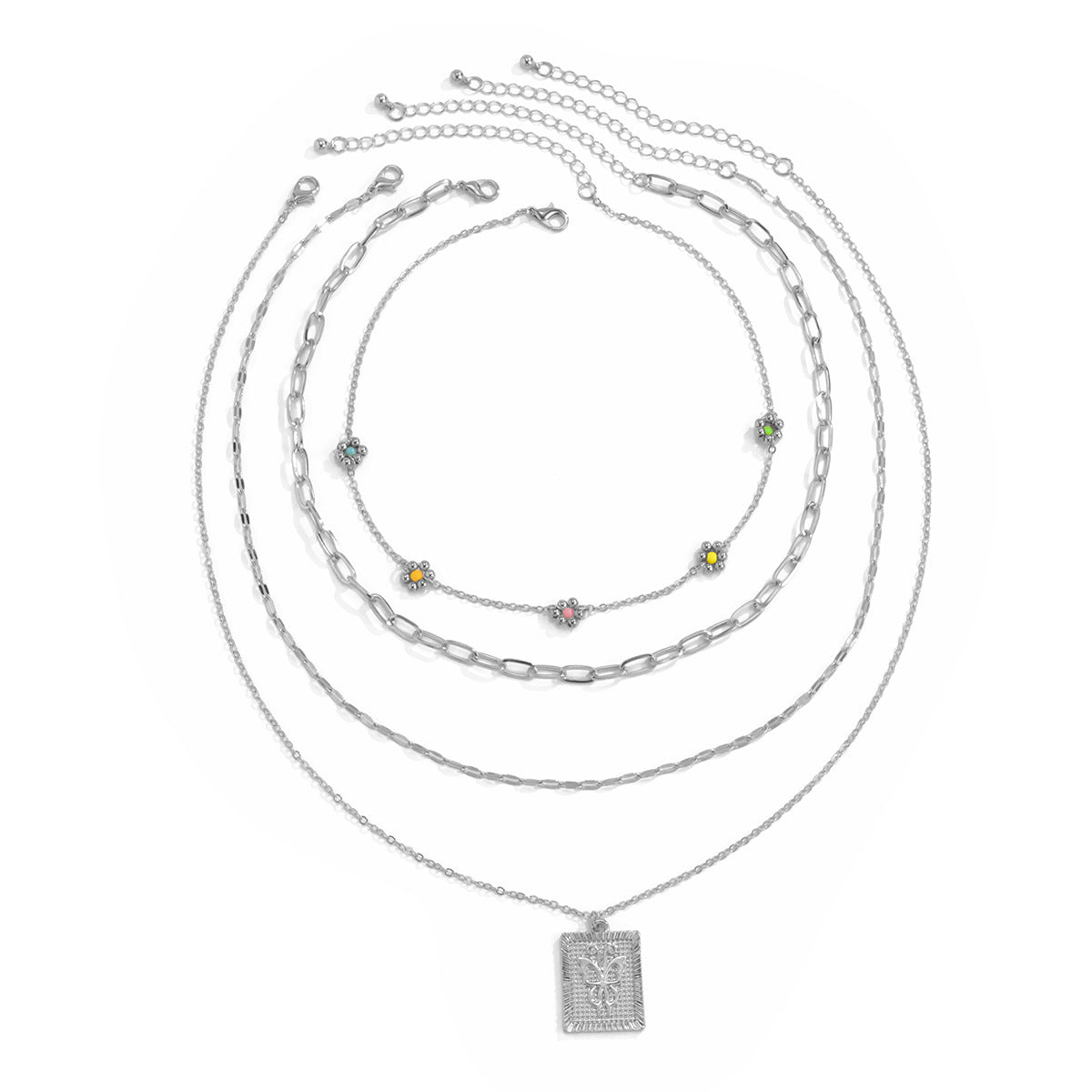 Planderful Vienna Verve Butterfly Layered Necklace For Women