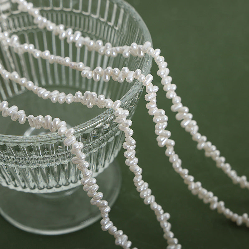 Pearlescent Elegance: High Gloss Pearl Chain Necklace for Women