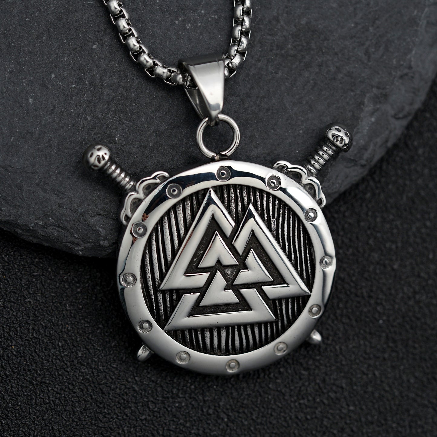 Steel Necklace - Vintage Nordic Celtic Knot