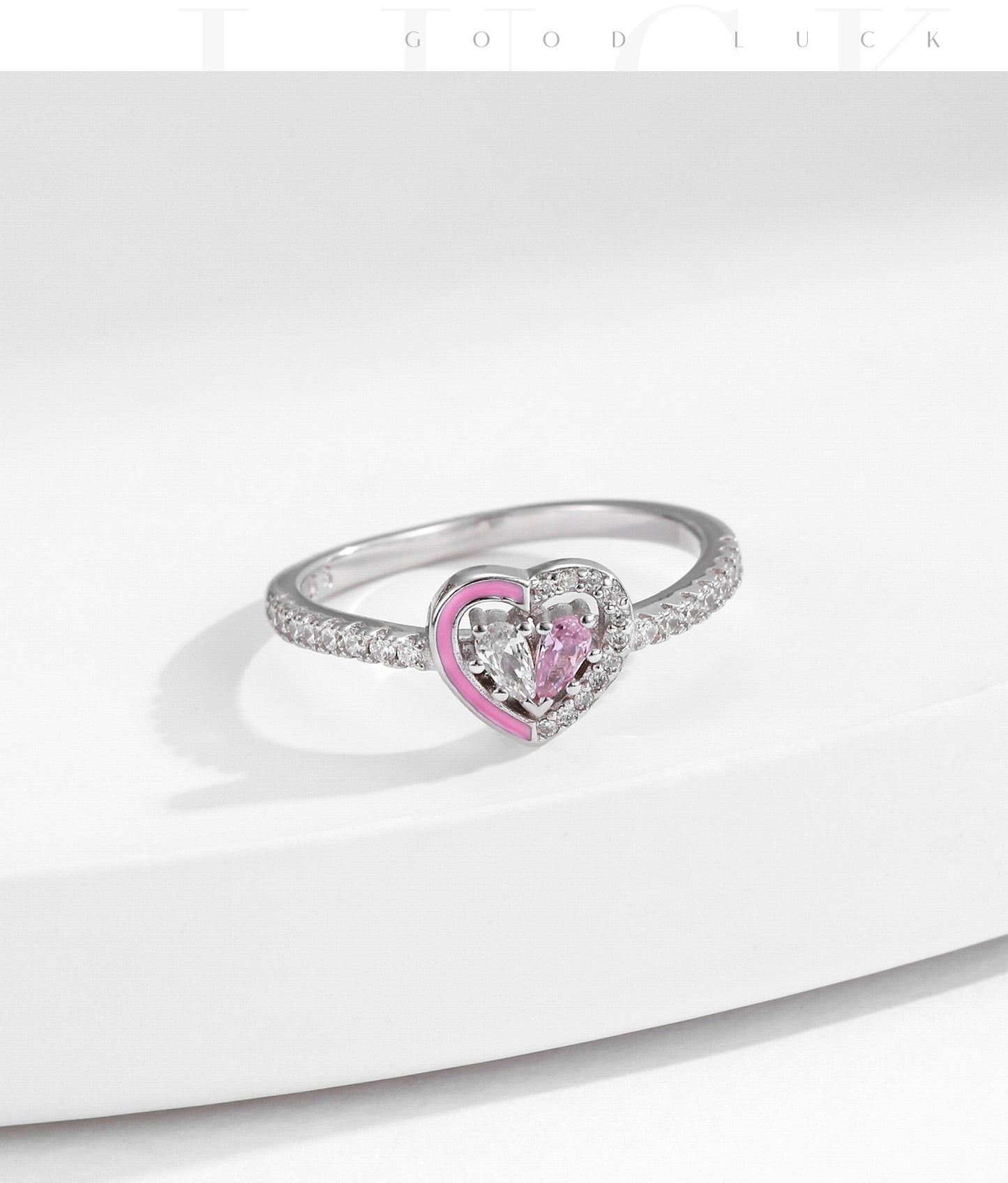 Planderful Everyday Genie Ring – Sweet and Delicate Pink Enamel Design