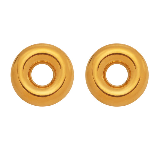 Planderful 18K Gold Plated Circle Hollow Earrings For Women