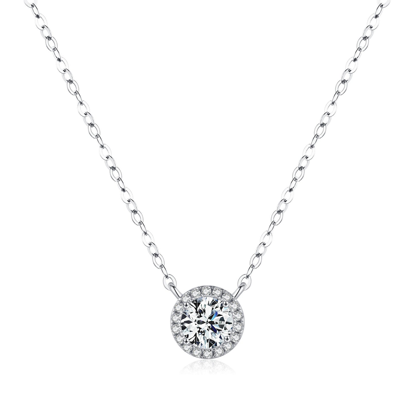 Planderful Moissanite Sparkling Necklace – Exquisite Shining Design