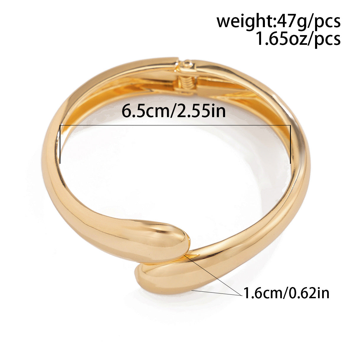 Planderful Open Bracelet Vienna Verve Glossy Trendy Statement Jewelry For Women Everywhere