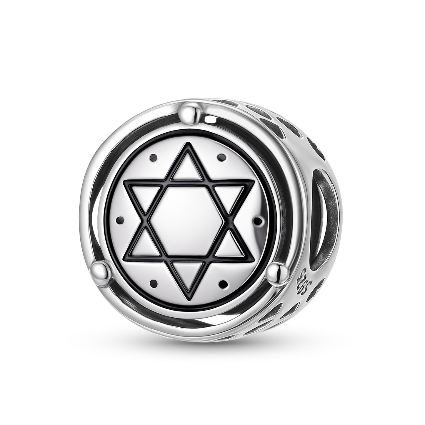 Planderful Jewelry Sterling Silver Beaded Bracelet Pendant