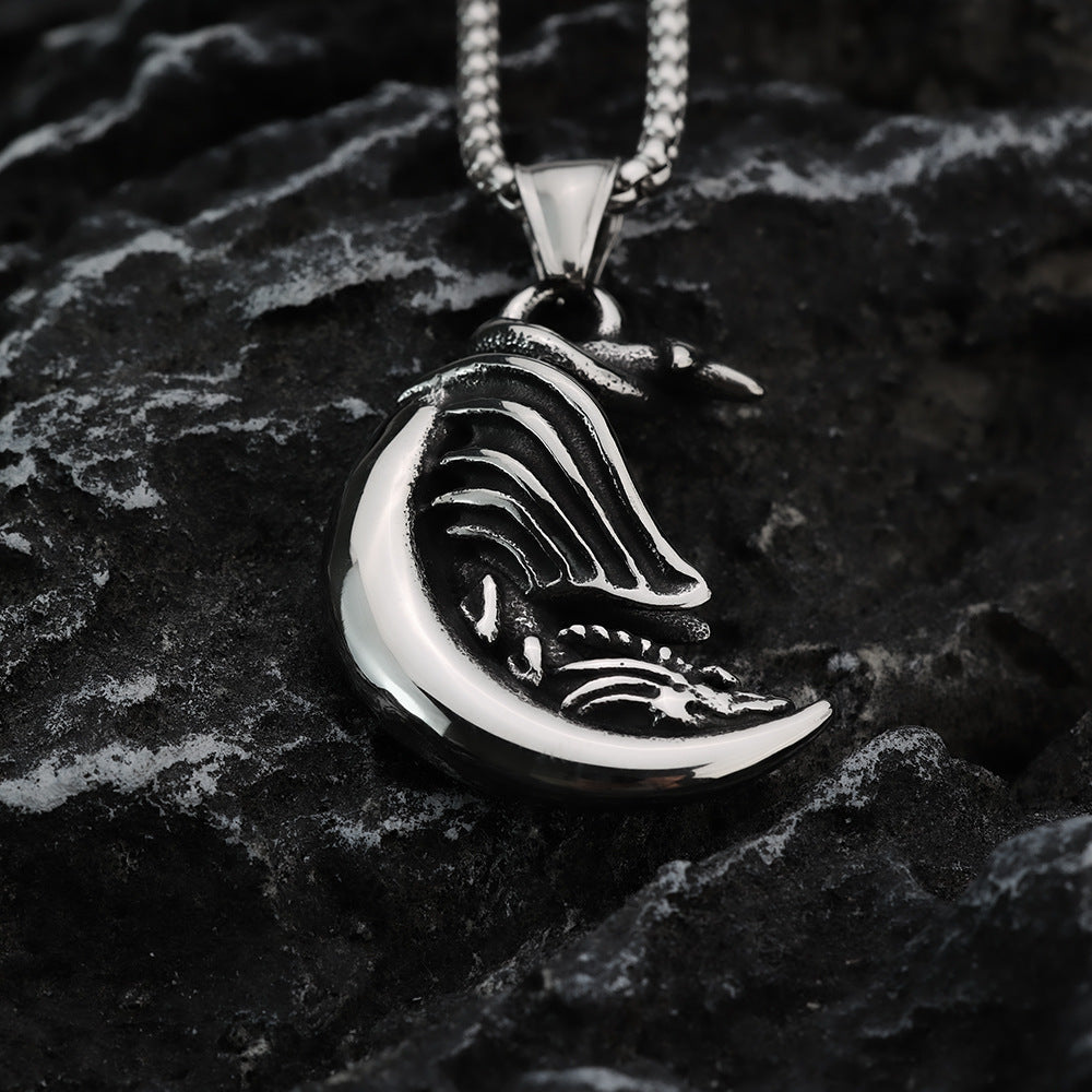 European And American Retro Stainless Steel Men's Pendant Necklace