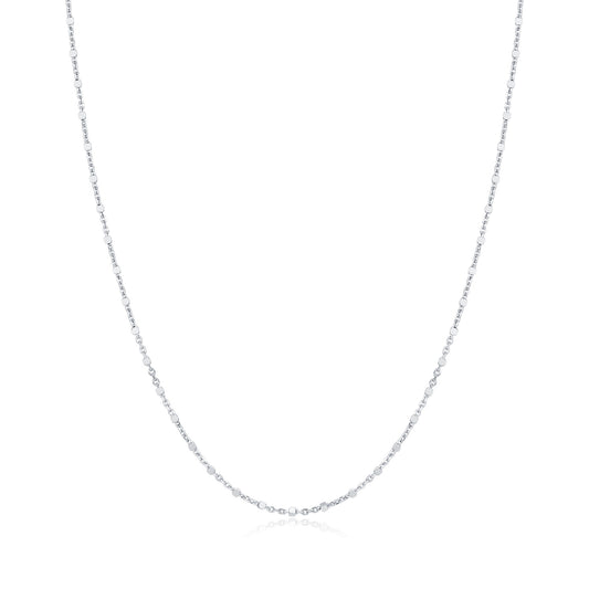925 Sterling Silver Pendant-Free Chain Necklace
