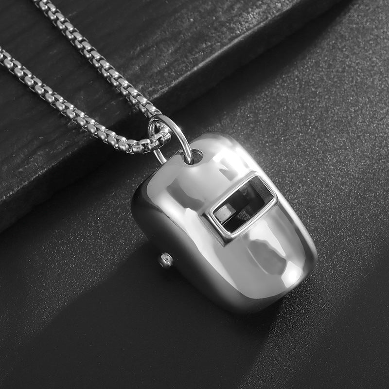 Steel Necklace – Minimalist Everyday Pendant