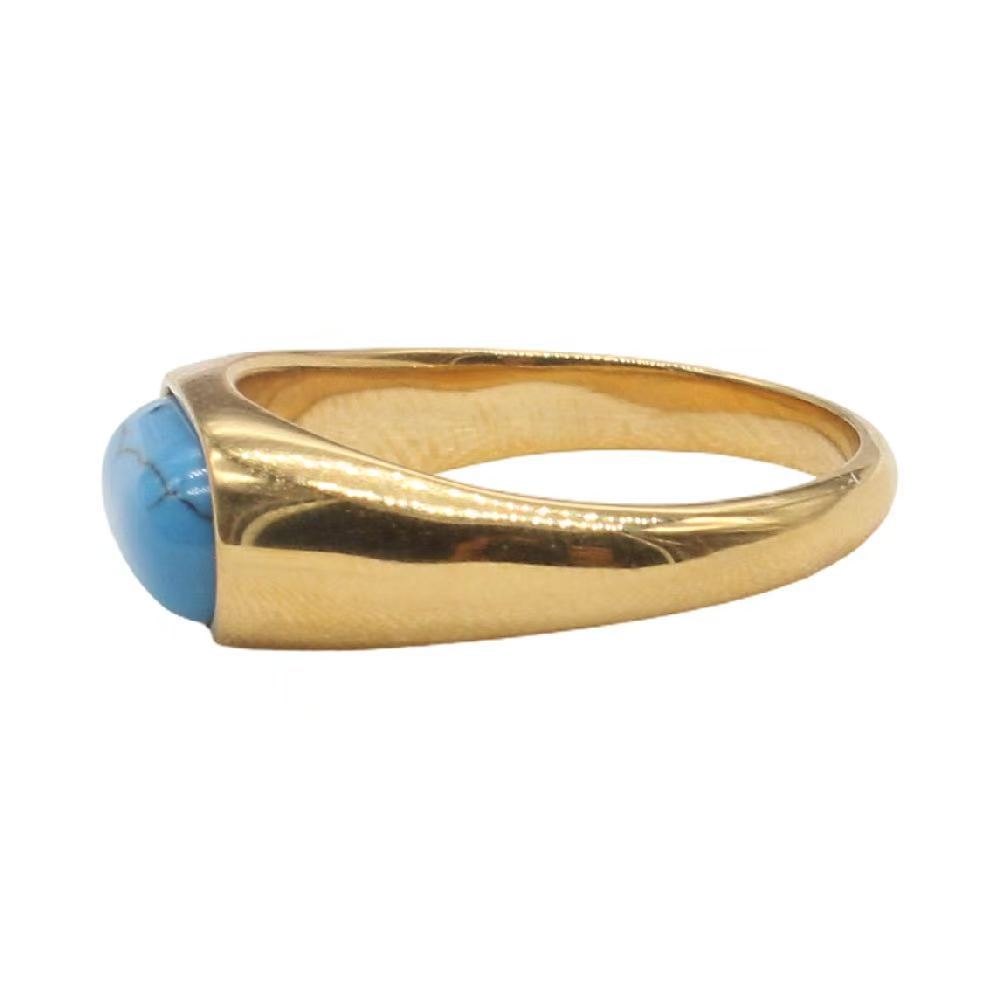 French Court-Style Titanium Steel Ring