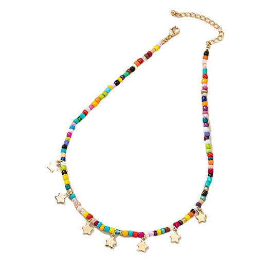 Bohemian Pearl Star Necklace - Vienna Verve Collection