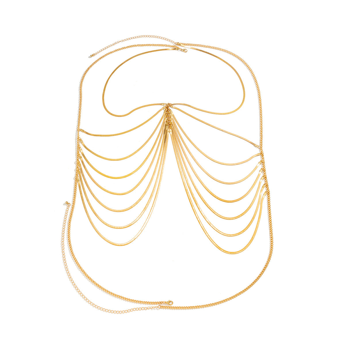 European Charm Multi-layer Tassel Body Chain Necklace from Vienna Verve