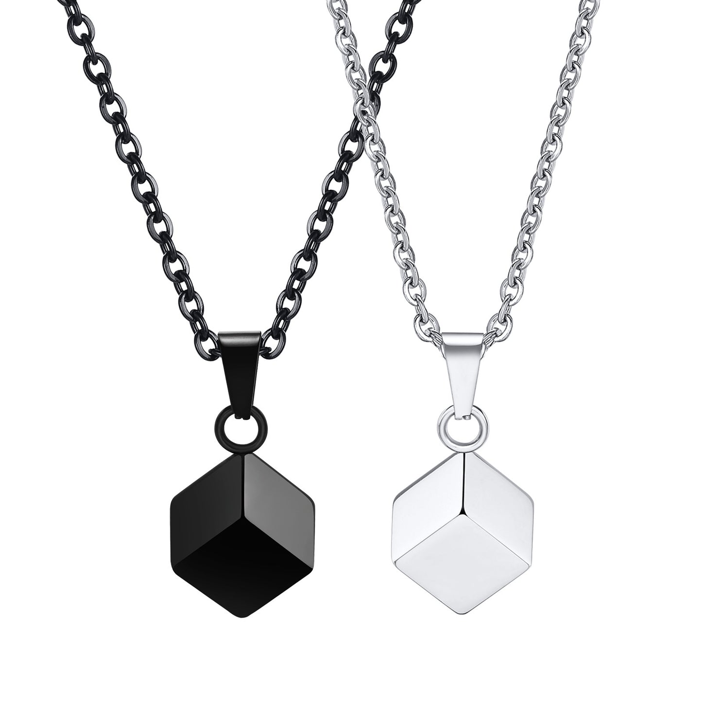 New Stainless Steel Square Openable Urn Pendant Necklace