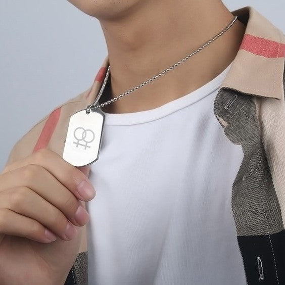 Stainless Steel Pendant Necklace — Two Designs