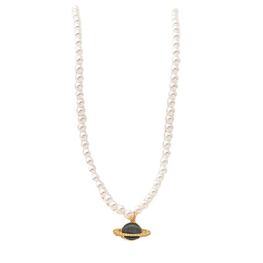 Luxurious Pearl Planet Necklace with Exquisite Design and Elegant Charm