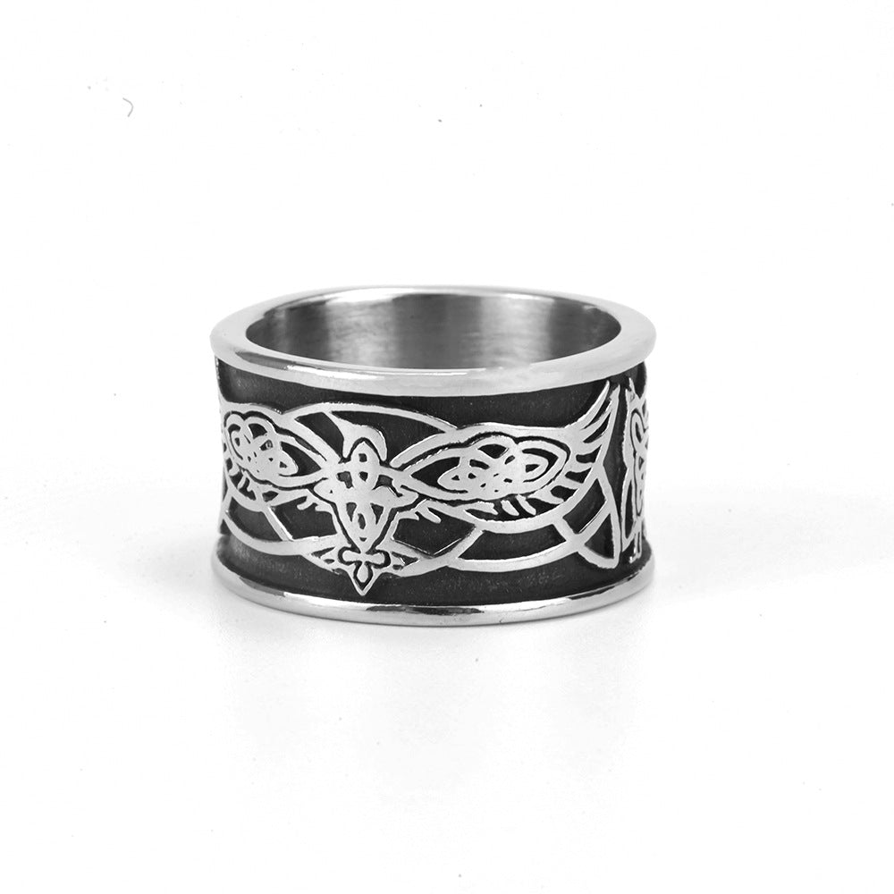 European And American Jewelry Men's Stainless Steel Eagle Ring