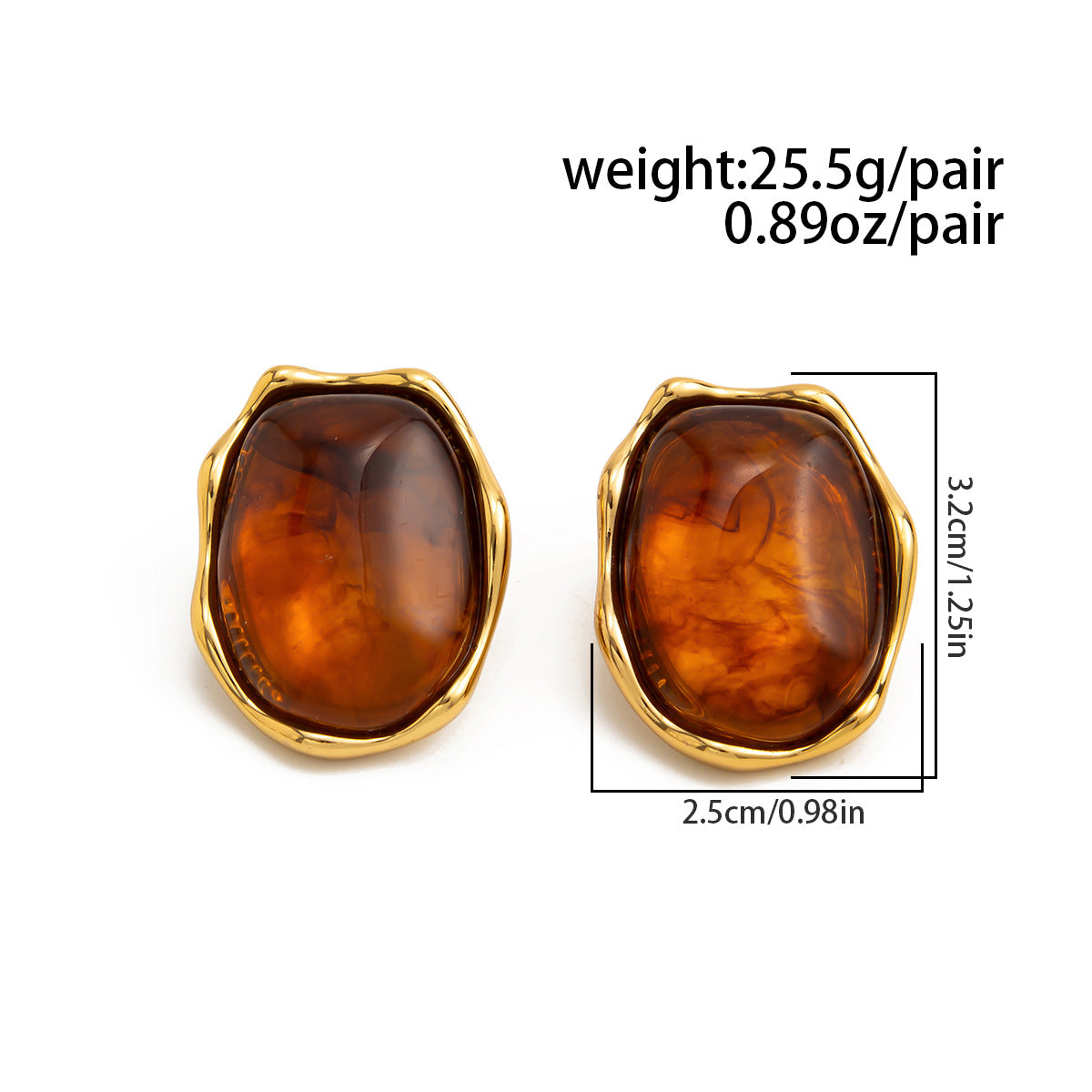 Planderful Vienna Verve Stainless Steel Irregular Concave Convex Stud Earrings For Women Geometric Statement Jewelry