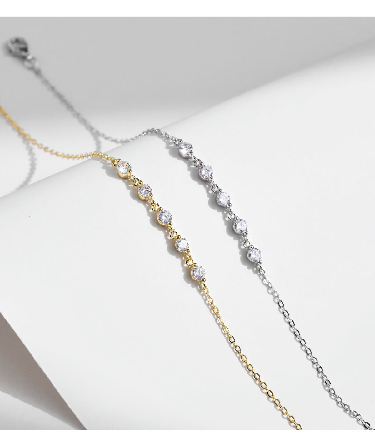 925 Sterling Silver Star Clover Zircon Bracelet