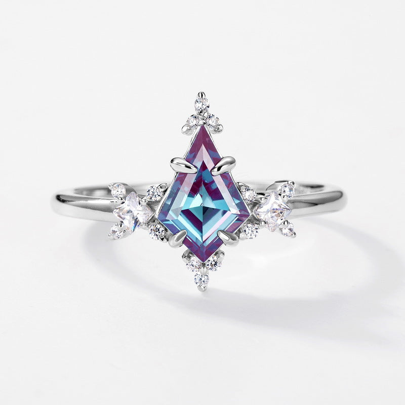 Planderful Jewelry Alexandrite Ring Sterling Silver