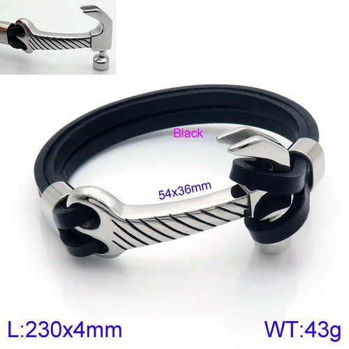 Planderful Vintage Viking Quake Bracelet For Men Navy Style