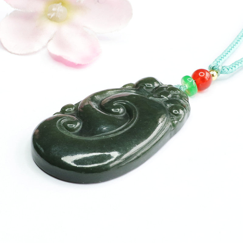 Taqing Hetian Jade Ruyi Pendant