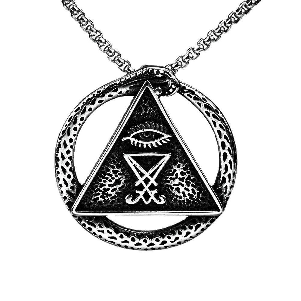 European And American Titanium Steel Pendant Necklace For Men